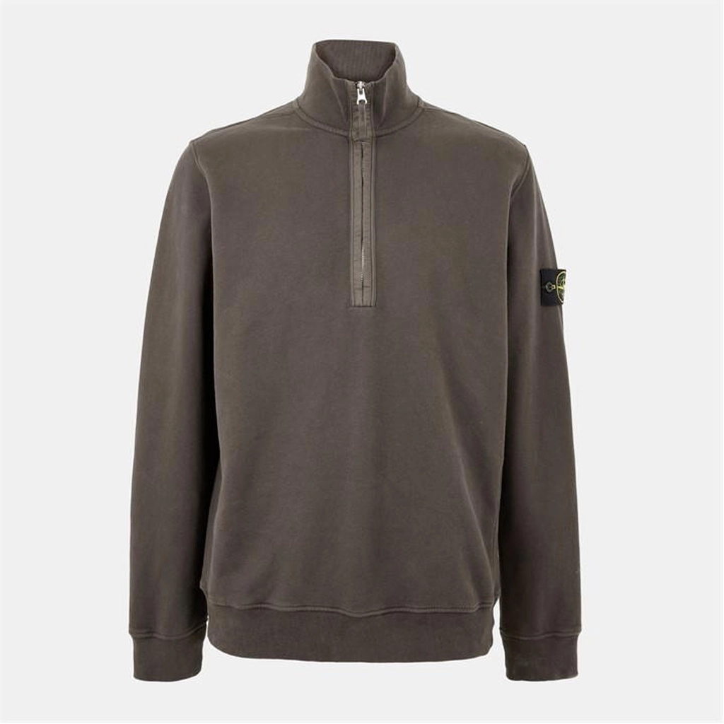 Stone Island Quarter Zip Fleece - Grey